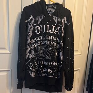 Dolls Kill Black Ouija Graphic Hoodie
